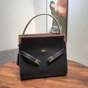 TORY BURCH Lee radziwill petite double tote bag